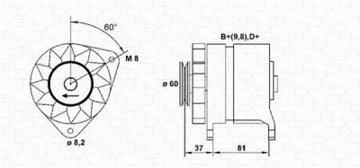 MAGNETI MARELLI 943356454010 -  Генератор